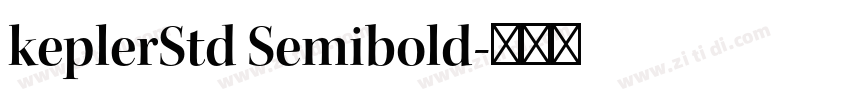 keplerStd Semibold字体转换